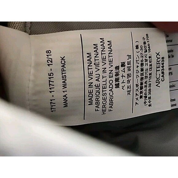 Arc'teryx Maka 1 Waistpack Navy Fanny Pack Belt Bag - Picture 4 of 11